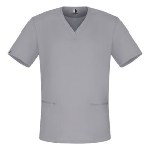 Męska bluza medyczna scrubs slim szary